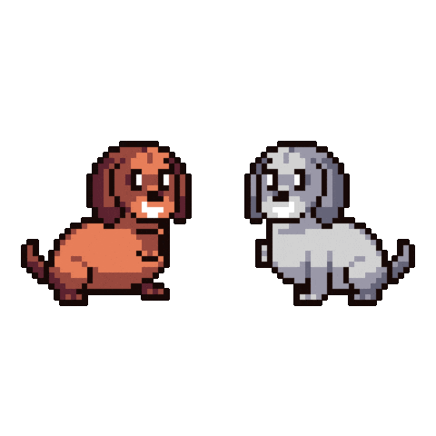 Happy Well Done Sticker by Abstract HotDogs