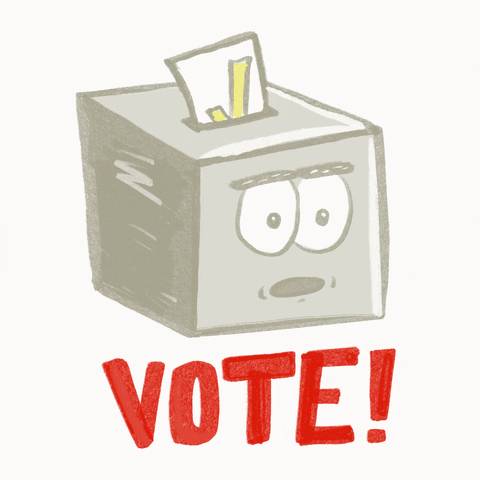 PizzaDadComic vote voting ballot ballot box GIF