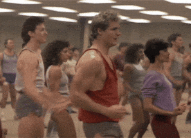 80S Working Out GIF by Pretty Dudes