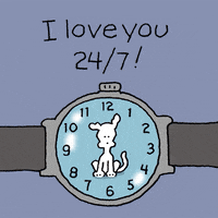 I Love You Around The Clock GIF by Chippy the Dog