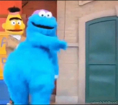 Cookie Monster Dancing GIF