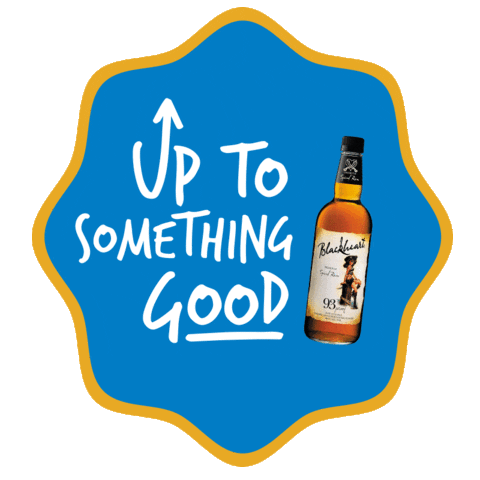 Adultingwin Uptosomethinggood Sticker by Blackheart Rum