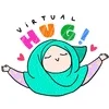 Hijab Virtual Hug GIF by ifalukis