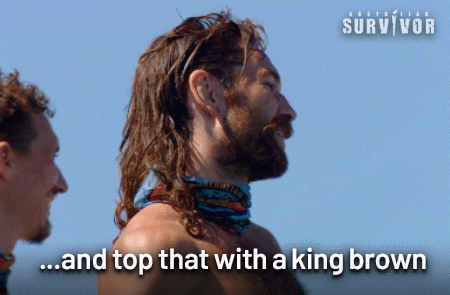 King Brown Beer GIF by Australian Survivor - Find & Share on GIPHY