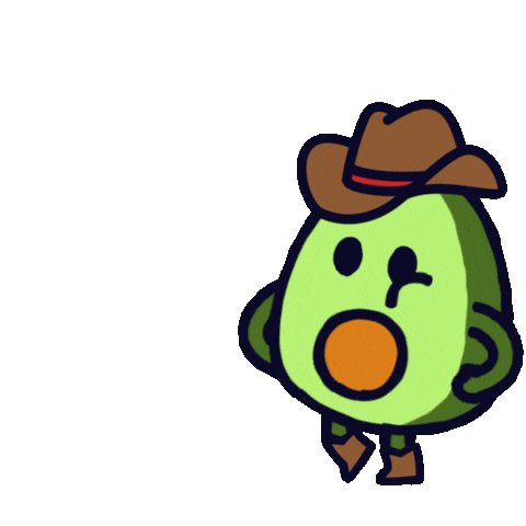 Avocado Guacamole Sticker by Joje Sanchez