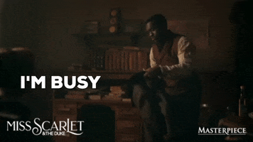 Moses Im Busy GIF by MASTERPIECE | PBS
