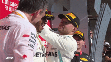 Lewis Hamilton Drinking GIF by Formula 1