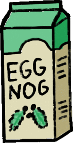 Egg Nog GIF by Tamzen