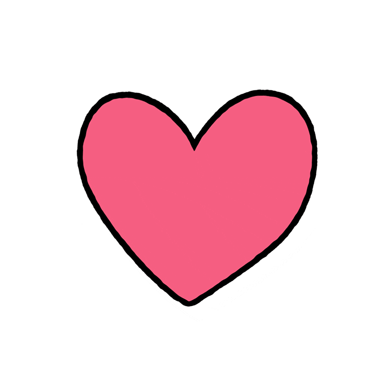 I Love You Heart Sticker by Gwyneth Draws