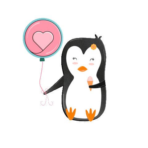 Ice Cream Penguin Sticker