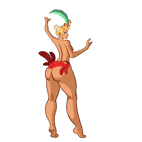 Dancing Girl Carnaval Sticker