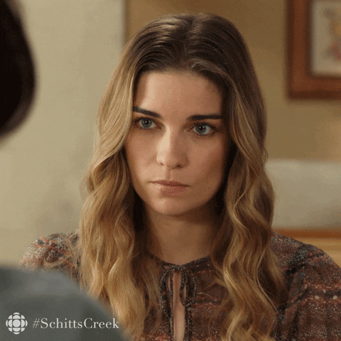 cant speak annie murphy GIF by CBC