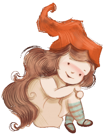 Girl Illustration Sticker