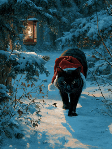 Santacat GIF