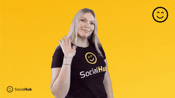 Wave Hello GIF by SocialHub