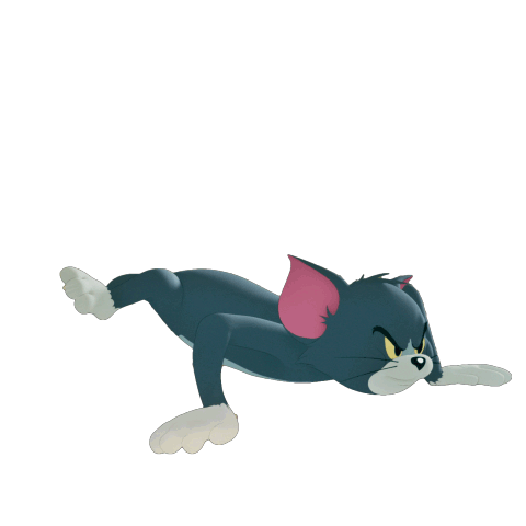 Tom Cat Run Sticker by Tom & Jerry for iOS & Android | GIPHY