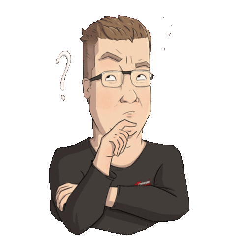 Confused Question Sticker