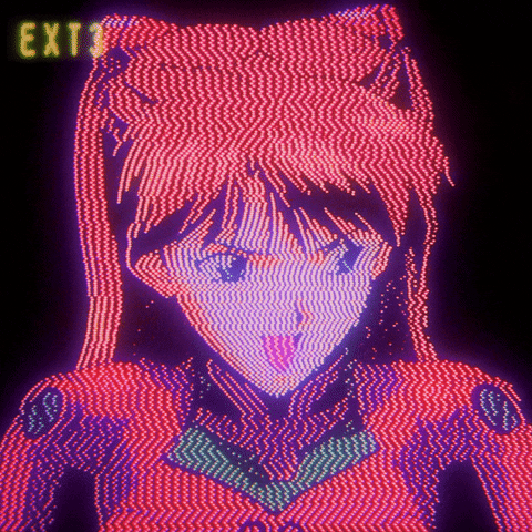 Polygon1993 art anime glitch 90s GIF