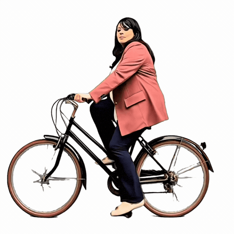 Nice Girl Bike GIF