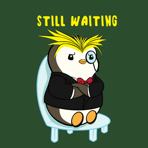 Hurry Up Waiting GIF by Pudgy Memez