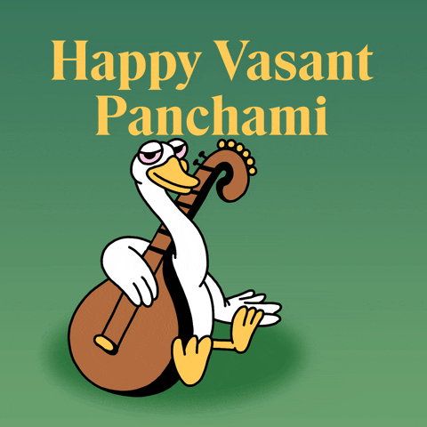 Vasant Panchami Hindu GIF by Holidays