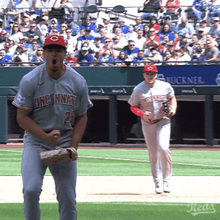 Yell Pumped Up GIF by Cincinnati Reds