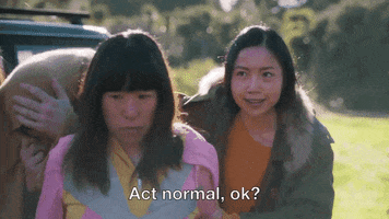 Everythings Fine Act Normal GIF by Creamerie