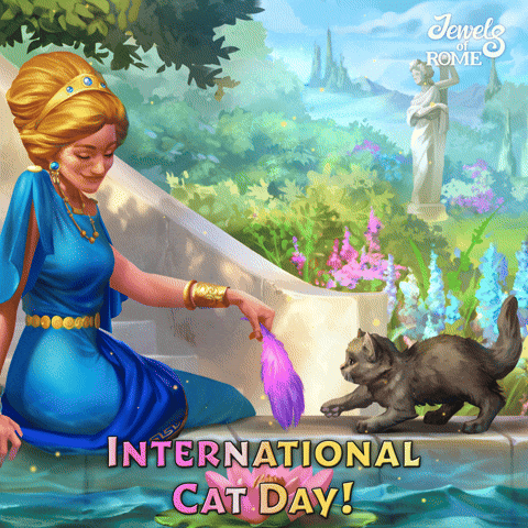 International Cat Day Awww GIF by G5 games