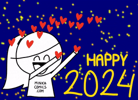 Happy New Year Nye GIF by Minka Comics