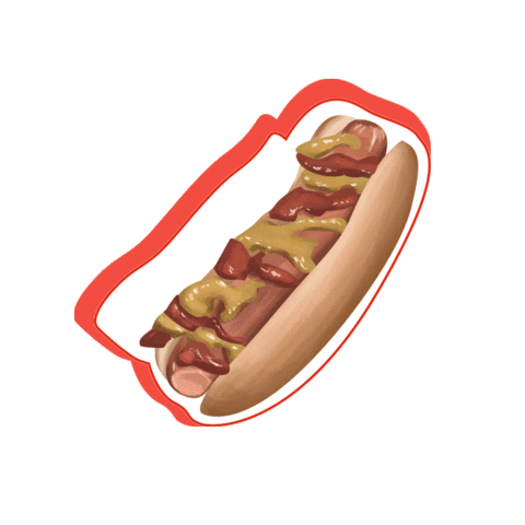 Hot Dog Food Sticker by Dmytro Borysov's Gastrofamily for iOS & Android ...