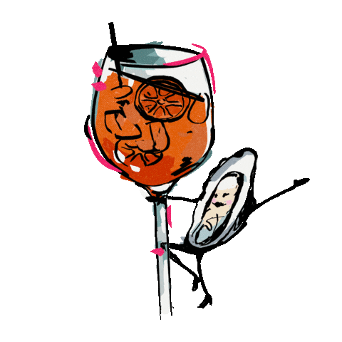 Aperol Spritz Dancing Sticker by The Toxteth