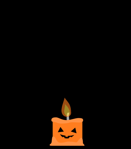 Halloween Candle GIF by TheBeachbudsOfficial