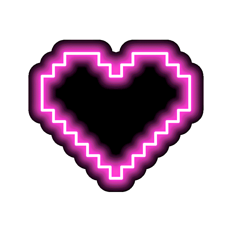 pic Neon Heart Png Gif heart wave sticker by ihascupquake for
