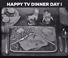Tv Dinner Funny Holiday GIF by GIFiday