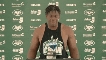 Press Conference Smile GIF by New York Jets