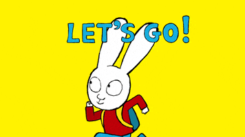 Lets Go Running GIF by Simon Super Rabbit