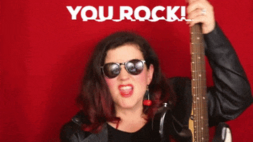 Rock And Roll GIF by Christine Gritmon