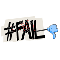 Fail Sticker by Afternoon films