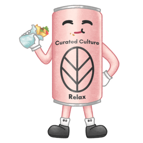 Relax Yoga Sticker by Curated Culture