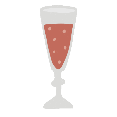 Happy Sparkling Wine Sticker by 62 The Bank