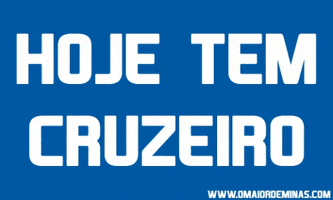 Hoje Tem Cruzeiro GIF by O Maior de Minas