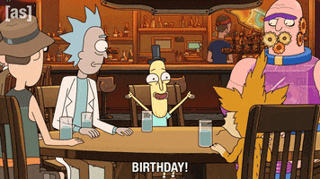Rick And Morty Birthday GIF by Adult Swim