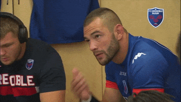 fc grenoble thinking GIF by FCG Rugby