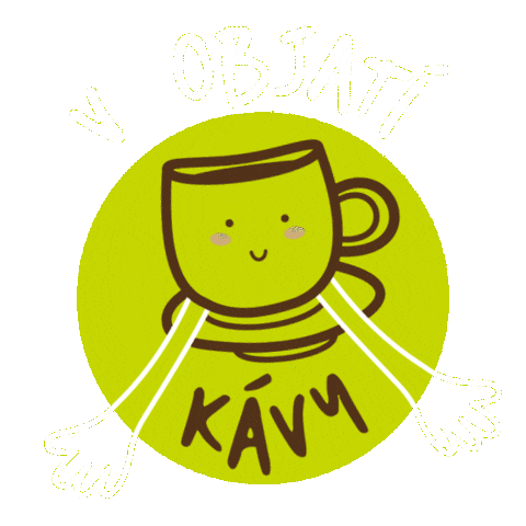 Coffee Break Hug Sticker by Harmony