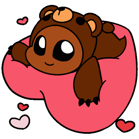 I Love You Kiss Sticker by Christophers Genie