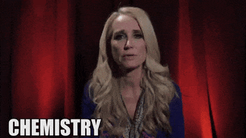 Reality TV gif. Kim Richards on Marriage Boot Camp is being interviewed and she looks solemn as she slowly says, "Chemistry has to be there."