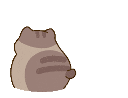 Cat Hug Sticker by Bichi Mao