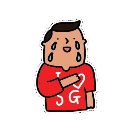 National Day Crying Sticker by The Singaporean Dream