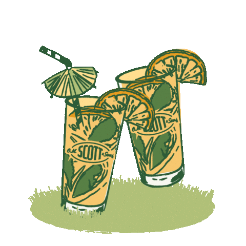 Cheers Drinks Sticker by OM Scott and Sons
