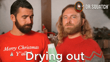 Christmas Drying GIF by DrSquatchSoapCo